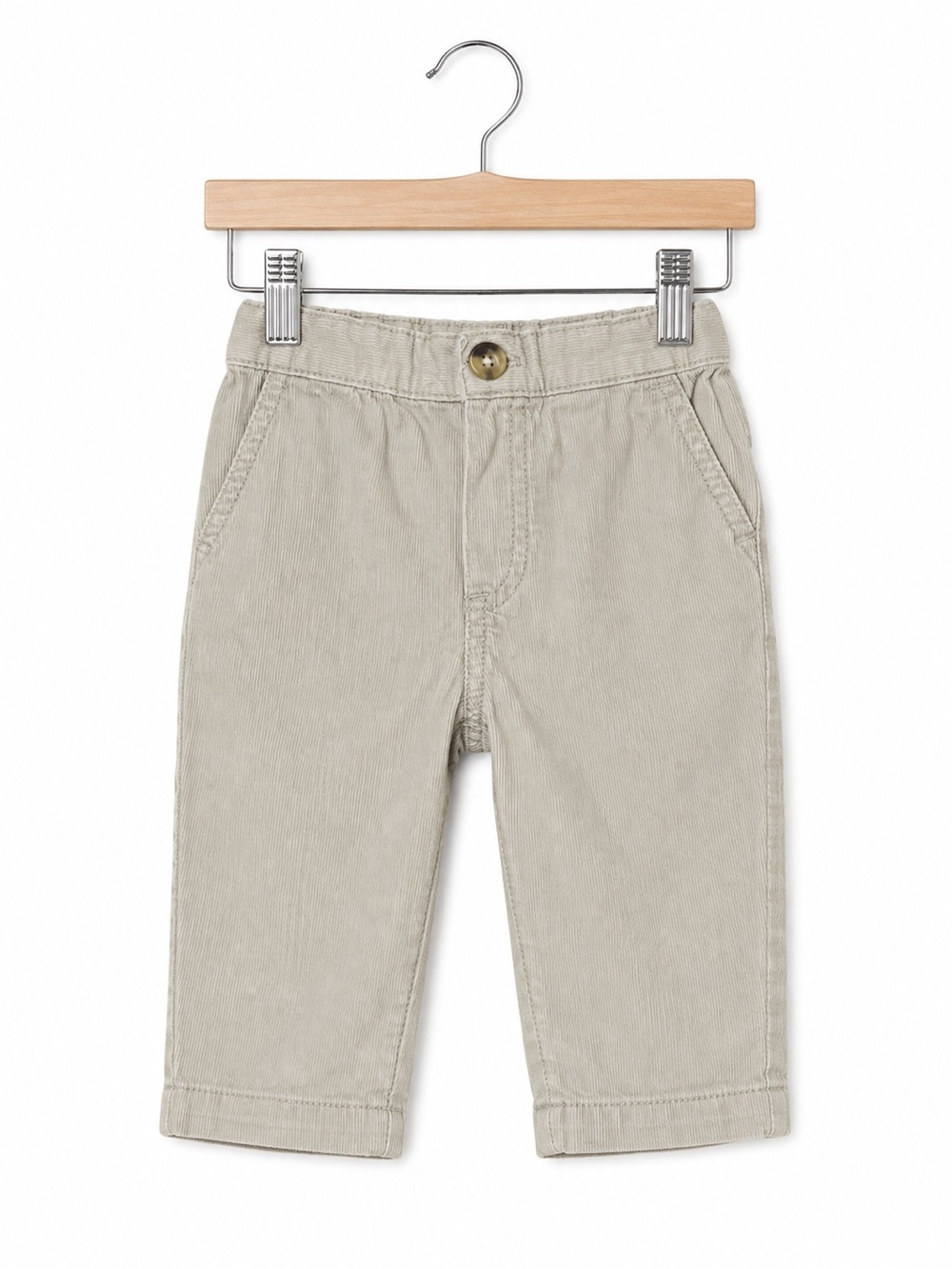 0-3m baby Casual Corduroy Shorts in Light Beige